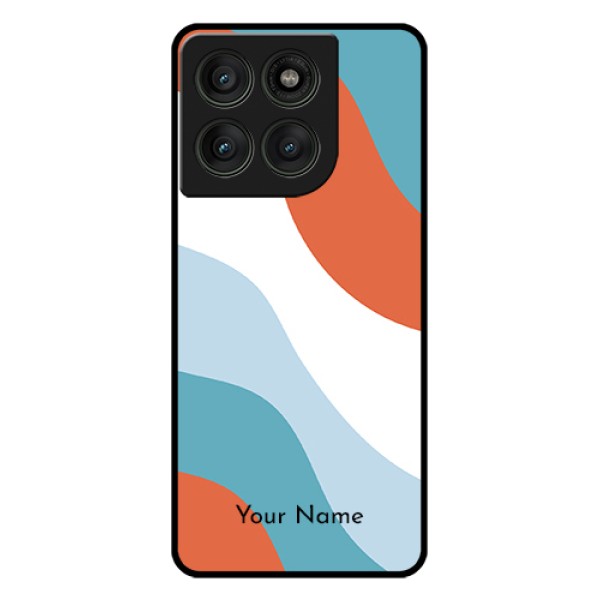 Motorola Edge 60 Pro 5G Custom Glass Phone Case - Coloured Waves Design