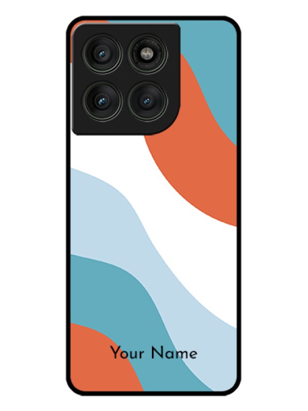 Custom Motorola Edge 60 Pro 5G Custom Glass Phone Case - Coloured Waves Design