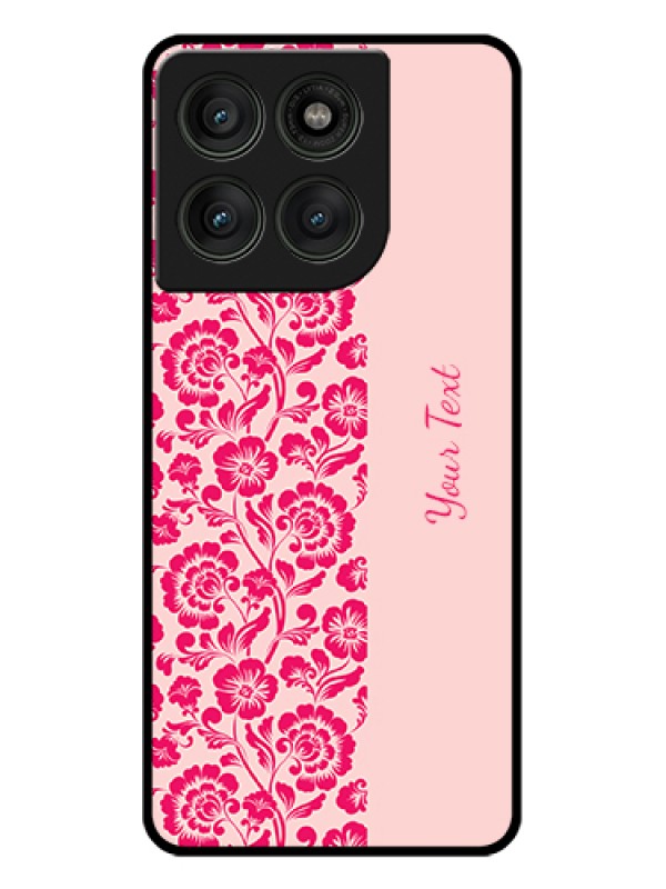 Custom Motorola Edge 60 Pro 5G Custom Glass Phone Case - Attractive Floral Pattern Design