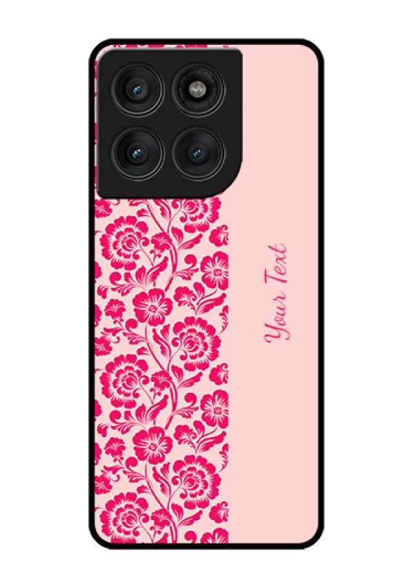 Motorola Edge 60 Pro 5G Custom Glass Phone Case - Attractive Floral Pattern Design