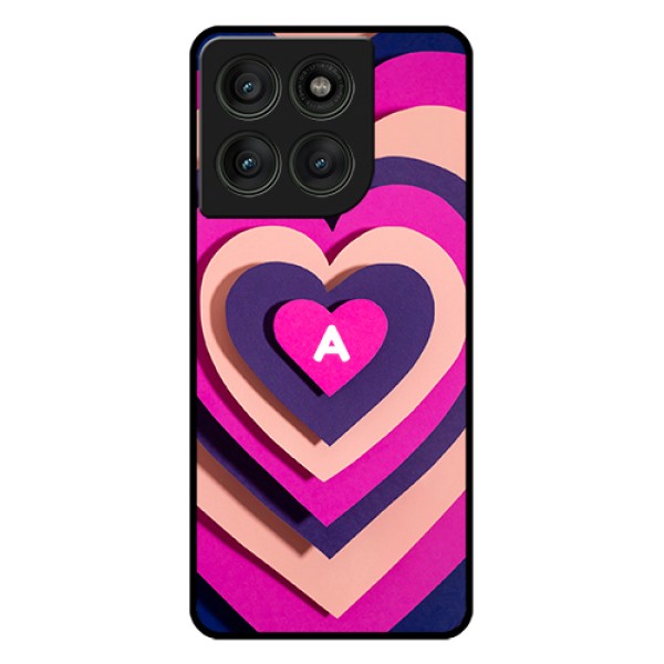 Motorola Edge 60 Pro 5G Custom Glass Phone Case - Cute Heart Pattern Design