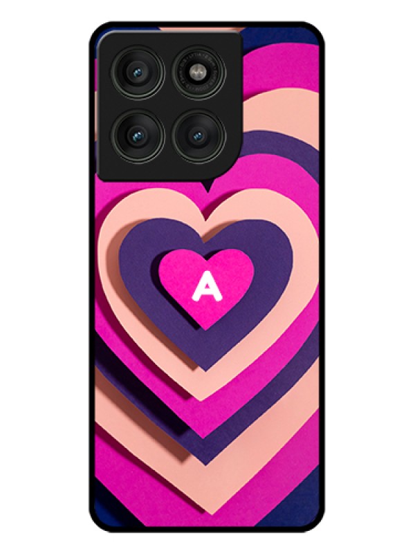 Custom Motorola Edge 60 Pro 5G Custom Glass Phone Case - Cute Heart Pattern Design
