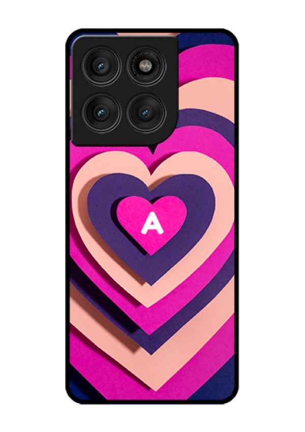 Motorola Edge 60 Pro 5G Custom Glass Phone Case - Cute Heart Pattern Design
