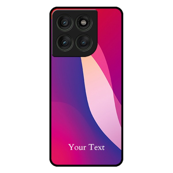 Motorola Edge 60 Pro 5G Custom Glass Phone Case - Digital Abstract Overlap Design