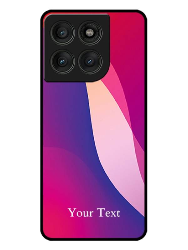 Custom Motorola Edge 60 Pro 5G Custom Glass Phone Case - Digital Abstract Overlap Design