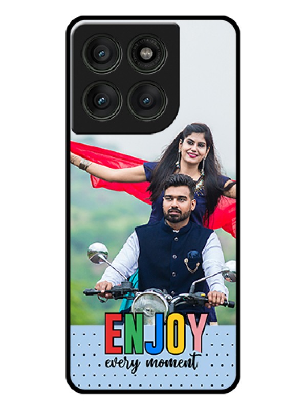 Custom Motorola Edge 60 Pro 5G Custom Glass Phone Case - Enjoy Every Moment Design