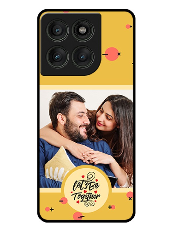 Custom Motorola Edge 60 Pro 5G Custom Glass Phone Case - Lets Be Together Design
