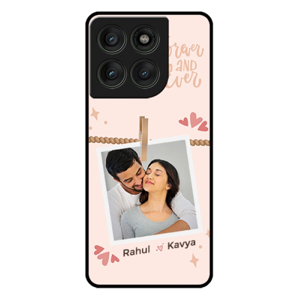 Motorola Edge 60 Pro 5G Custom Glass Phone Case - Forever And Ever Love Design Motorola Edge 60 Pro 5G Custom Glass Phone Case - Forever And Ever Love Design