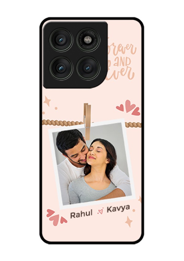 Motorola Edge 60 Pro 5G Custom Glass Phone Case - Forever And Ever Love Design