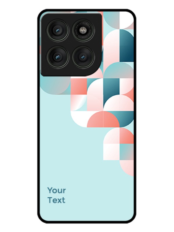 Custom Motorola Edge 60 Pro 5G Custom Glass Phone Case - Stylish Semi - Circle Pattern Design