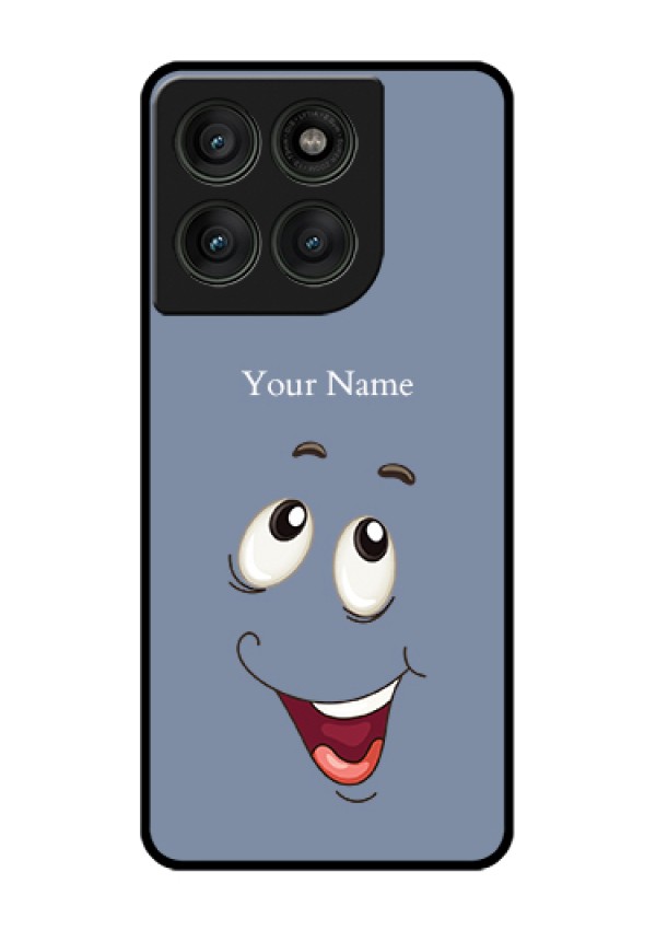 Motorola Edge 60 Pro 5G Custom Glass Phone Case - Laughing Cartoon Face Design