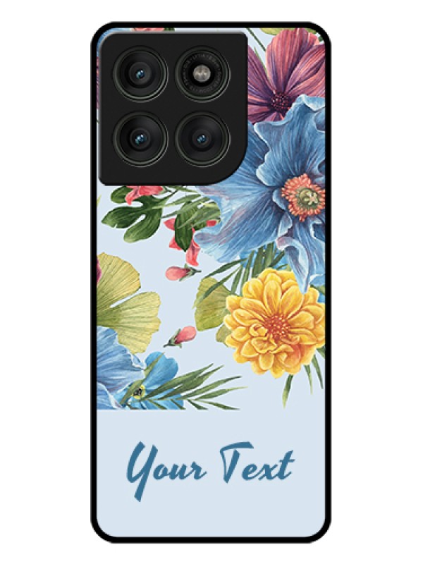 Custom Motorola Edge 60 Pro 5G Custom Glass Phone Case - Stunning Watercolored Flowers Painting Design