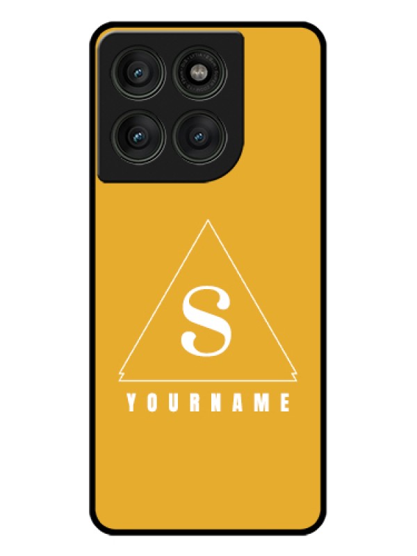 Custom Motorola Edge 60 Pro 5G Custom Glass Phone Case - Simple Triangle Design