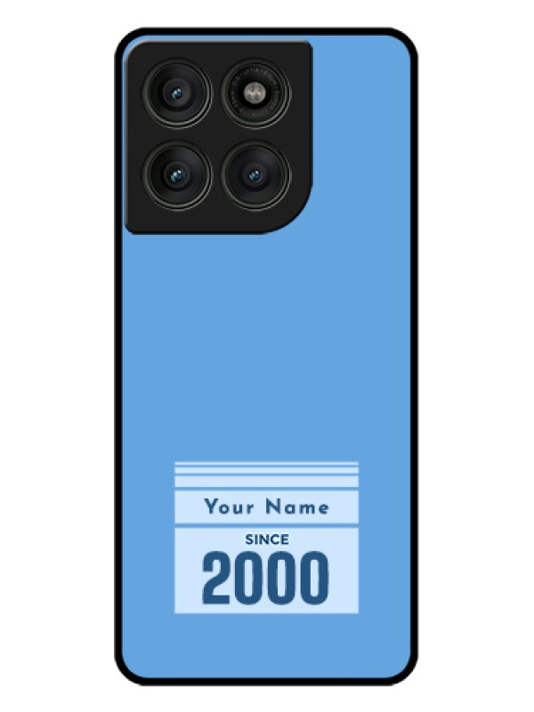 Custom Motorola Edge 60 Pro 5G Custom Glass Phone Case - Custom Year Of Birth Design