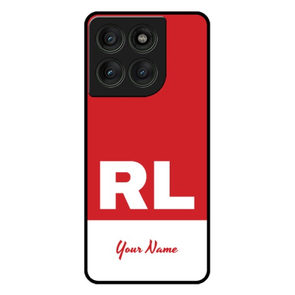 Motorola Edge 60 Pro 5G Custom Glass Phone Case - Dual Tone Custom Text Design