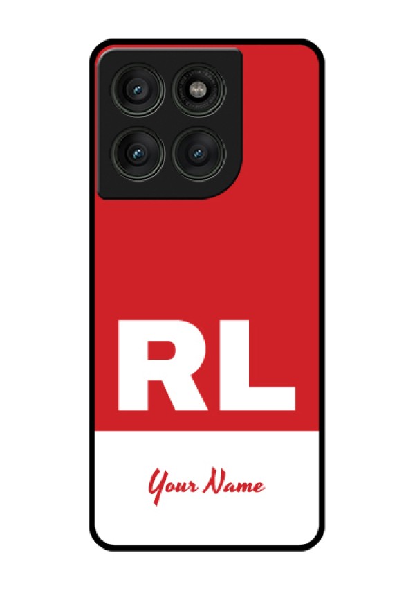 Motorola Edge 60 Pro 5G Custom Glass Phone Case - Dual Tone Custom Text Design
