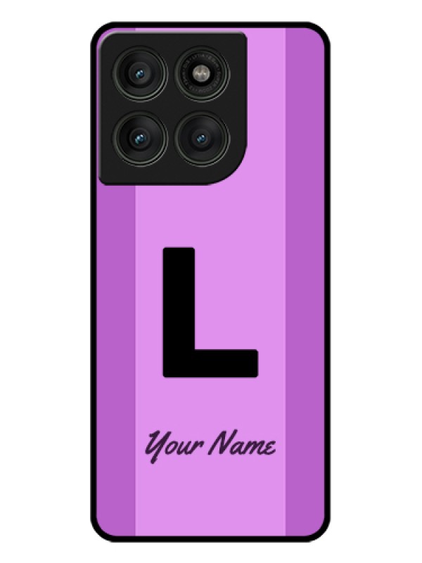 Custom Motorola Edge 60 Pro 5G Custom Glass Phone Case - Tricolor Custom Text Design