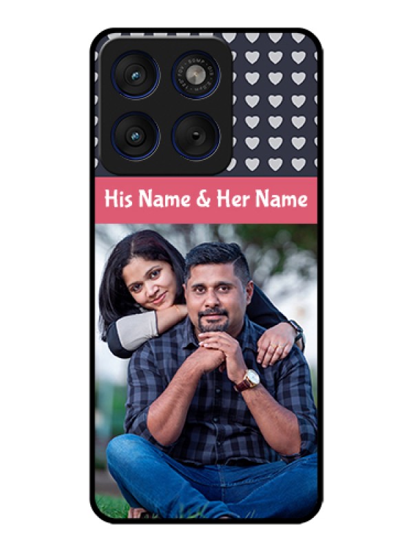 Custom Motorola Edge 70 5G Custom Glass Phone Case - Love Symbols Design