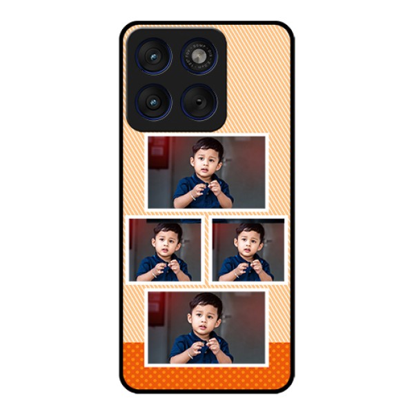 Motorola Edge 70 5G Custom Glass Phone Case - Bulk Photos Upload Design Motorola Edge 70 5G Custom Glass Phone Case - Bulk Photos Upload Design