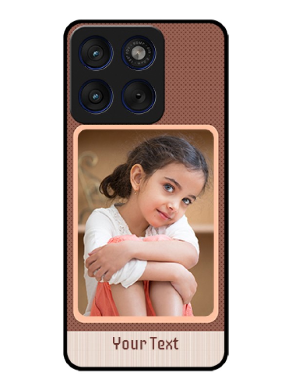 Custom Motorola Edge 70 5G Custom Glass Phone Case - Simple Pic Upload Design