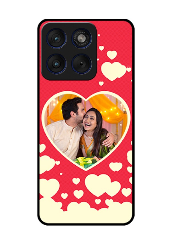 Motorola Edge 70 5G Custom Glass Phone Case - Love Symbols Phone Cover Design