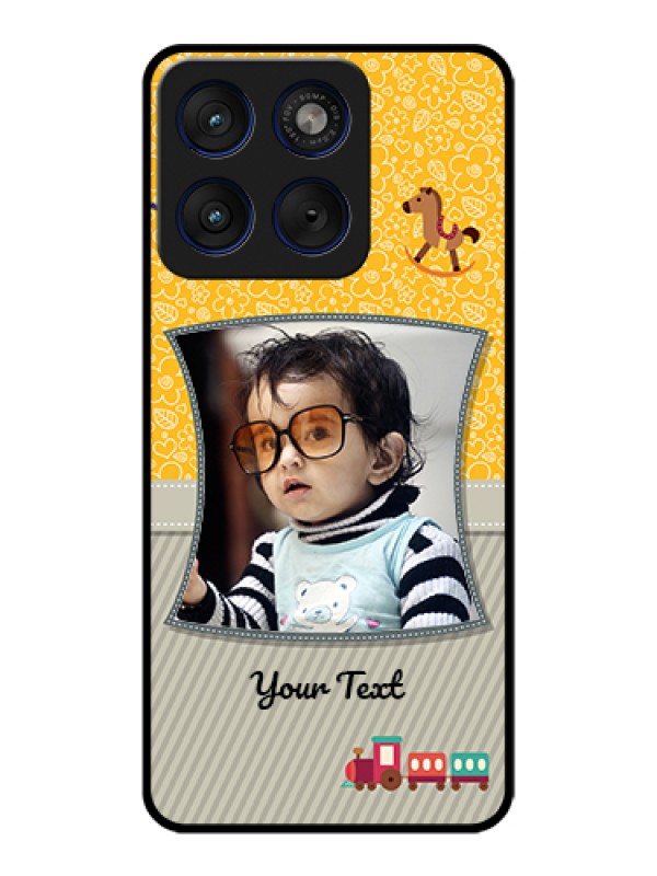 Custom Motorola Edge 70 5G Custom Glass Phone Case - Baby Picture Upload Design