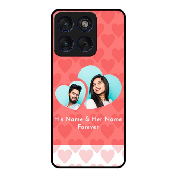 Motorola Edge 70 5G Custom Glass Phone Case - Couple Pic Upload Design Motorola Edge 70 5G Custom Glass Phone Case - Couple Pic Upload Design