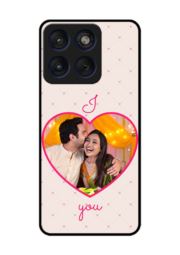 Motorola Edge 70 5G Custom Glass Phone Case - Heart Shape Design