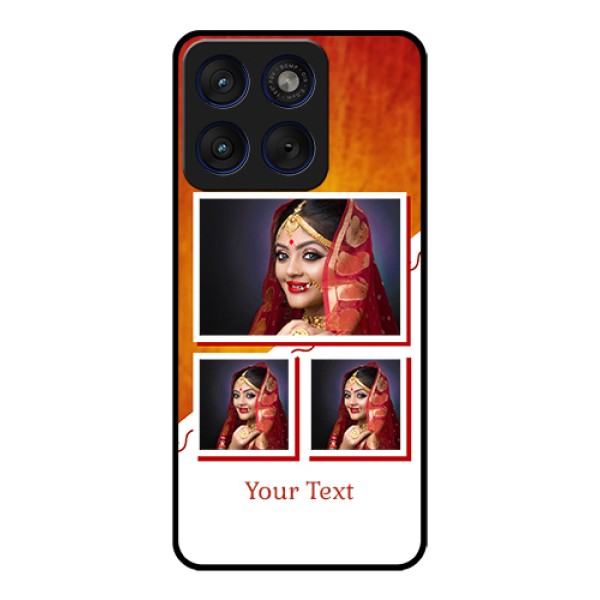 Motorola Edge 70 5G Custom Glass Phone Case - Wedding Memories Design