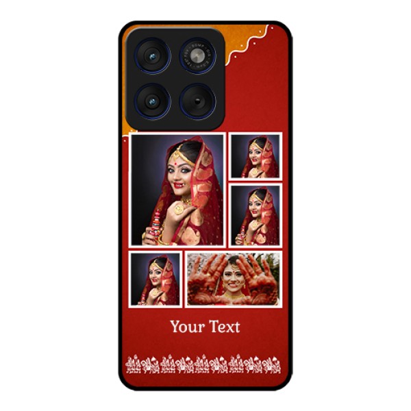 Motorola Edge 70 5G Custom Glass Phone Case - Wedding Pic Upload Design