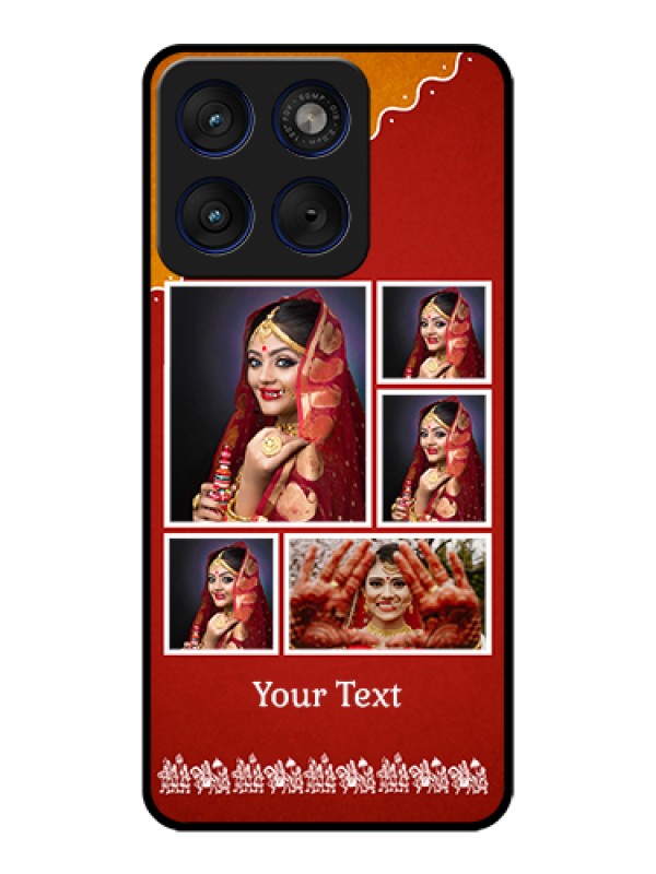 Custom Motorola Edge 70 5G Custom Glass Phone Case - Wedding Pic Upload Design