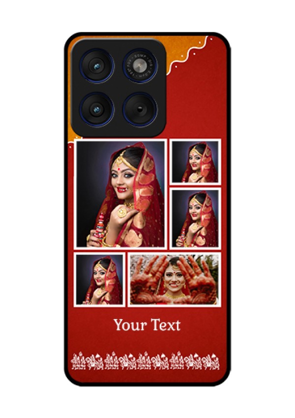Motorola Edge 70 5G Custom Glass Phone Case - Wedding Pic Upload Design