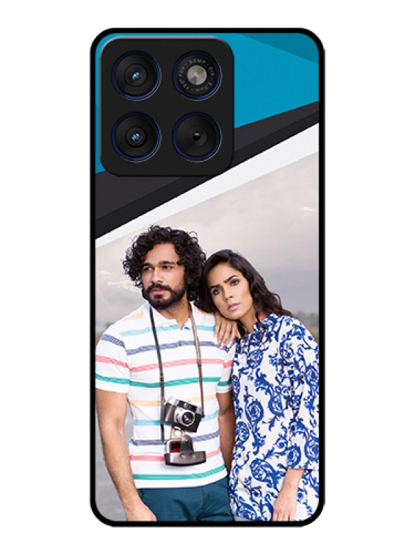Custom Motorola Edge 70 5G Custom Glass Phone Case - Simple Pattern Photo Upload Design