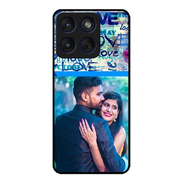 Motorola Edge 70 5G Custom Glass Phone Case - Colorful Love Design
