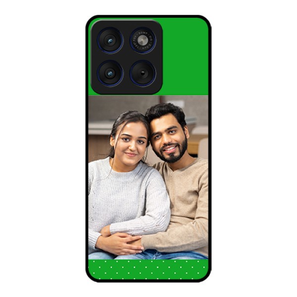 Motorola Edge 70 5G Custom Glass Phone Case - Green Pattern Design