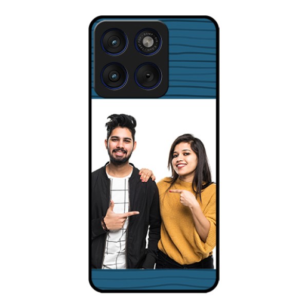 Motorola Edge 70 5G Custom Glass Phone Case - Blue Pattern Cover Design Motorola Edge 70 5G Custom Glass Phone Case - Blue Pattern Cover Design