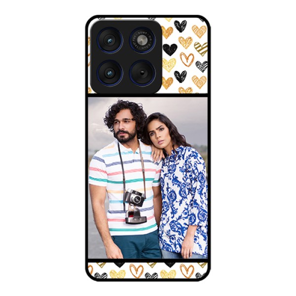 Motorola Edge 70 5G Custom Glass Phone Case - Love Symbol Design