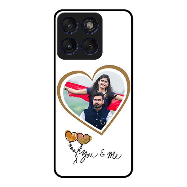 Motorola Edge 70 5G Custom Glass Phone Case - You & Me Design