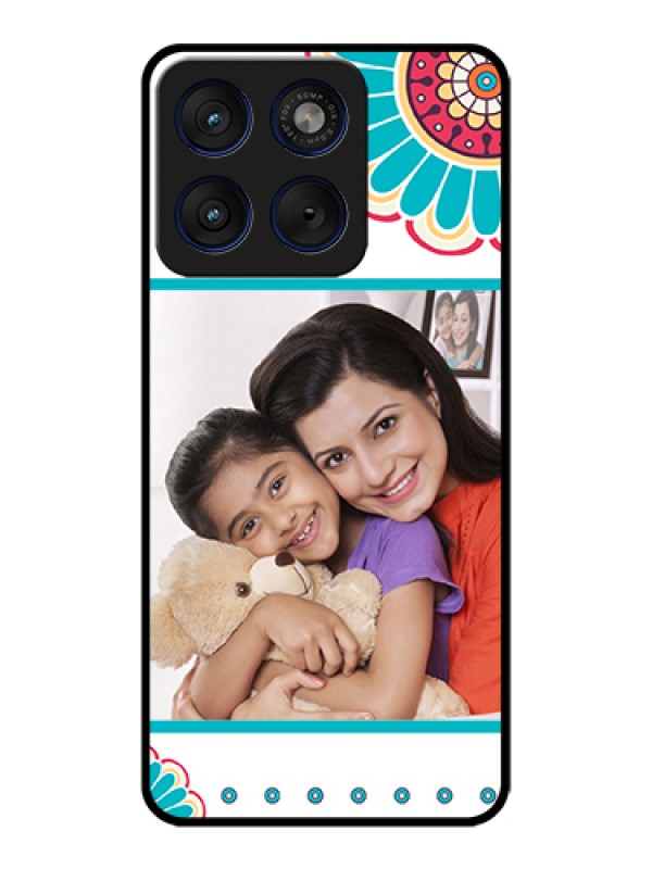 Custom Motorola Edge 70 5G Custom Glass Phone Case - Flower Design