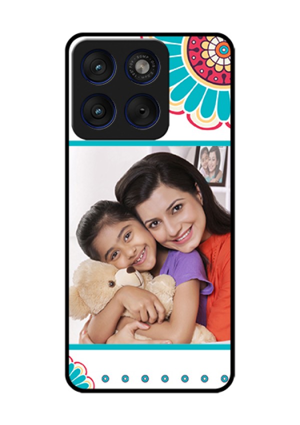 Motorola Edge 70 5G Custom Glass Phone Case - Flower Design