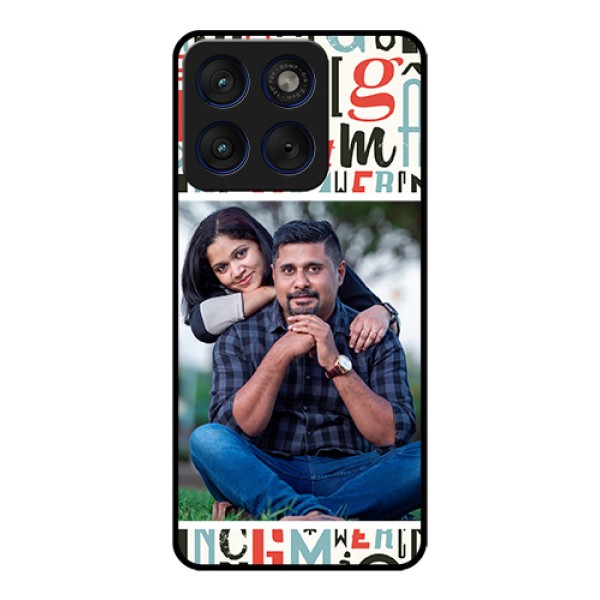 Motorola Edge 70 5G Custom Glass Phone Case - Alphabet Design