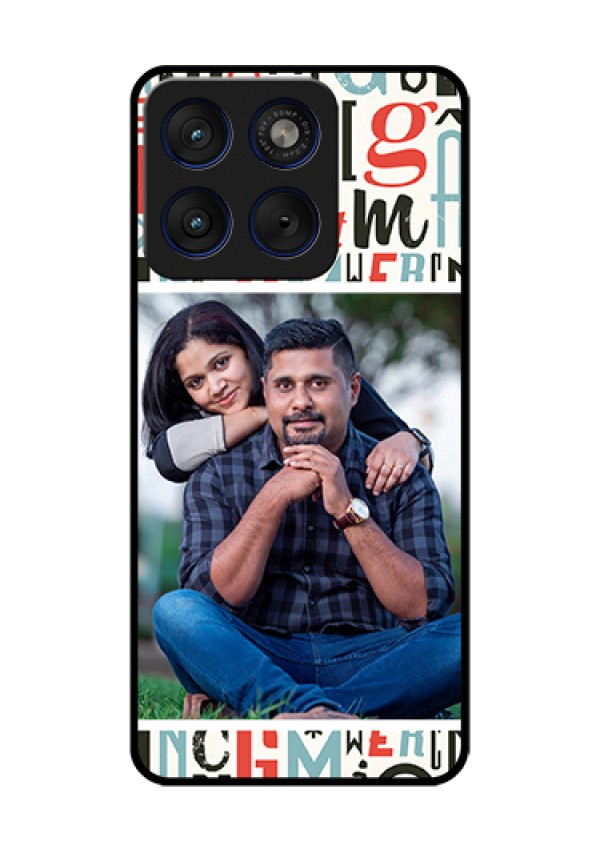 Motorola Edge 70 5G Custom Glass Phone Case - Alphabet Design