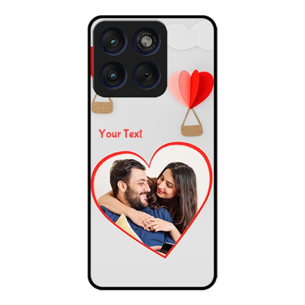 Motorola Edge 70 5G Custom Glass Phone Case - Parachute Love Design Motorola Edge 70 5G Custom Glass Phone Case - Parachute Love Design