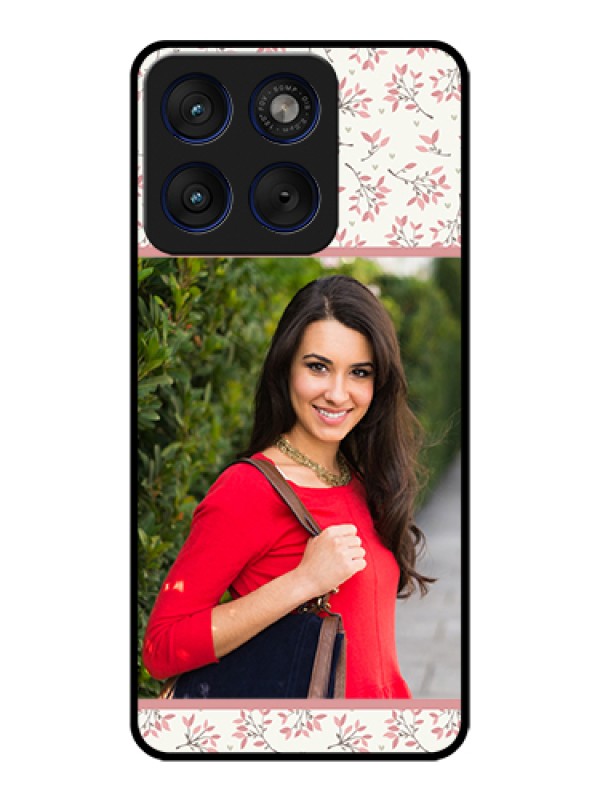 Custom Motorola Edge 70 5G Custom Glass Phone Case - Stunning Floral Design