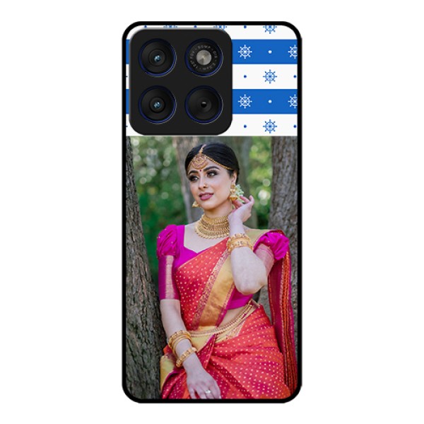 Motorola Edge 70 5G Custom Glass Phone Case - Snow Pattern Design