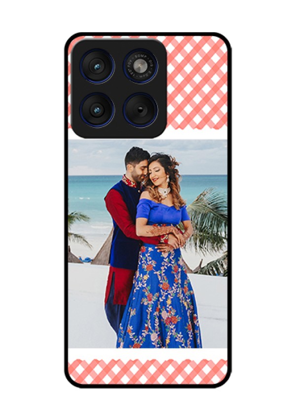 Motorola Edge 70 5G Custom Glass Phone Case - Pink Pattern Design