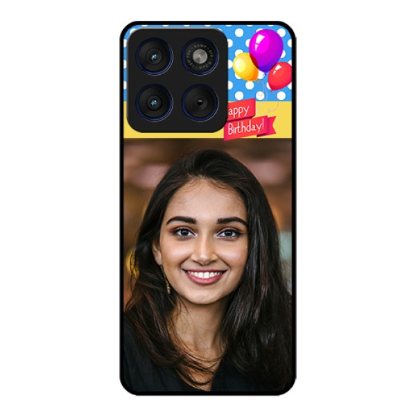 Motorola Edge 70 5G Custom Glass Phone Case - Happy Birthday Design