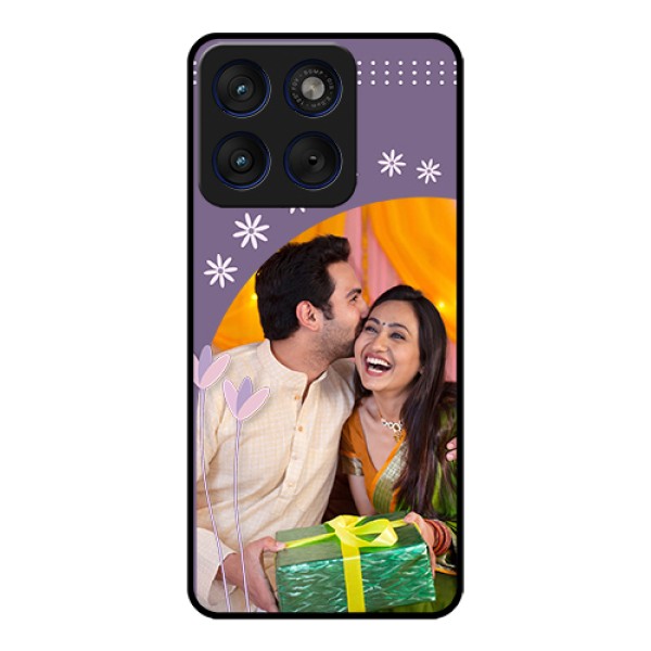 Motorola Edge 70 5G Custom Glass Phone Case - Lavender Flowers Design