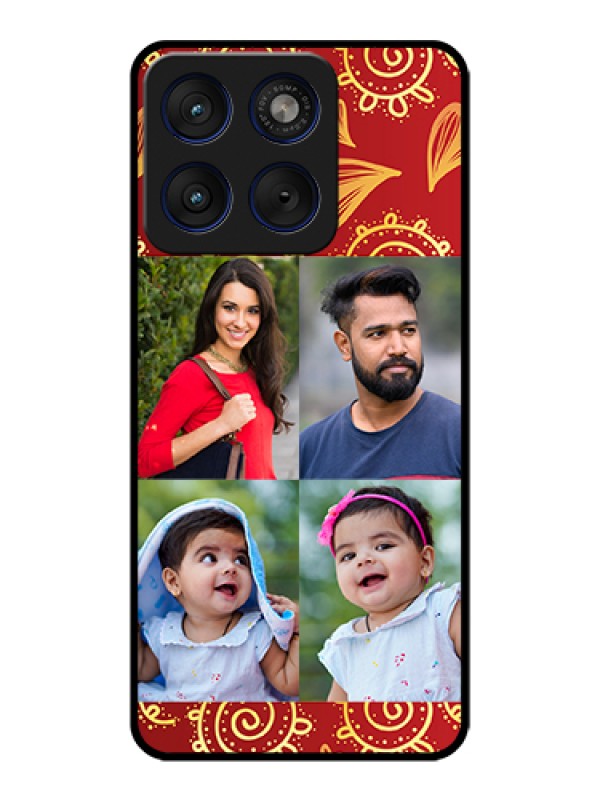 Custom Motorola Edge 70 5G Custom Glass Phone Case - 4 Image Traditional Design