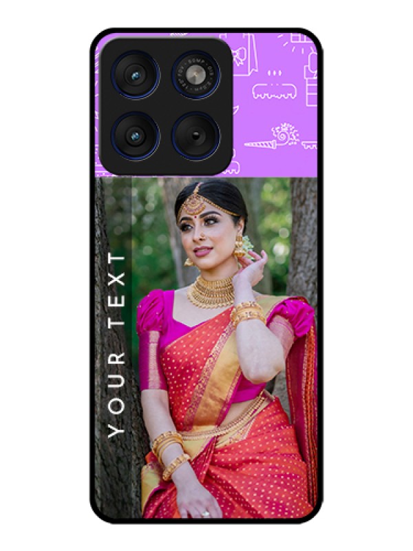 Custom Motorola Edge 70 5G Custom Glass Phone Case - Birthday Icons Design